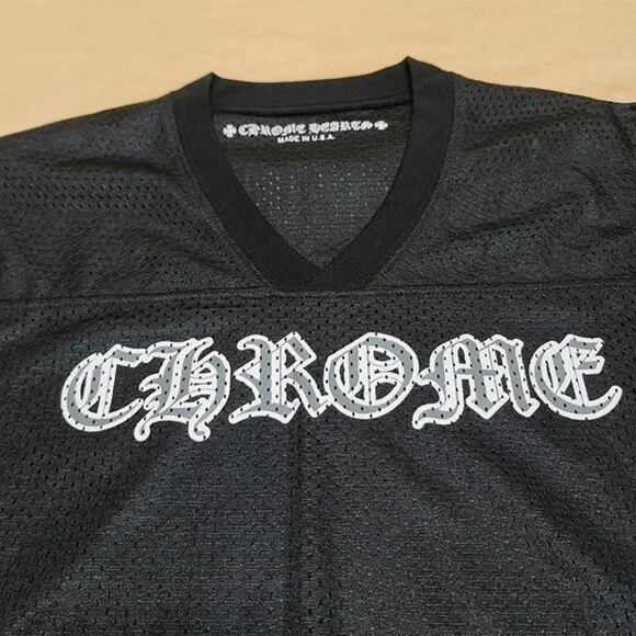 Chrome Hearts Black Mesh Warm Up Long Sleeve Jersey Black